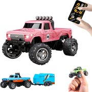 HLONK Mini RC Monster Truck  Remote Control Car Remote Control Truck RC Monster Truck  2.4Ghz  Terrain Off-Road Monster Truck  20 KM/H Rc Cars with LED Bodylight