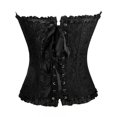 thumbnail image 4 of Women Corsets Bustiers Boned Embroidered Top Plus Size, 4 of 6