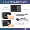 thumbnail image 2 of Voncabay Money Safe Box for Home with Sensor Light & Fireproof Security Safe Box for Money Safe with Keys & Pass Code, Lock Box Fireproof Safe with Digital Keypad, 2 of 7