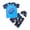 Blue_004, variant on YOUSNH Toddler Swimsuit Boy 3 Piece Boys Swim Set Short Sleeve Boys Swim Shirt Boy Swim Trunks Rash Guard Bathing Suits Boys Swimwear Sky Blue 2-3 Years