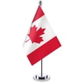 thumbnail image 1 of Shisuyan Mini Canada National Flag Miniature Desk Flag For Office Table Decoration Desktop Canada National Day Decoration Small Polyester Banner, 1 of 8