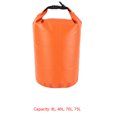 thumbnail image 3 of Transemion Waterproof Dry Bag Roll Top Dry Compression Sack for Rafting Boating Hiking Camping 75L orange 8L 1Set, 3 of 6