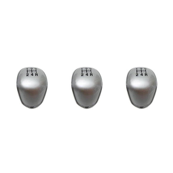maskred 1/2/3/5 Gear Handle Knob Caps 5 Replacement For Focus MK2 Fiesta C-max B-max Kuga Transit Silver 3PCS