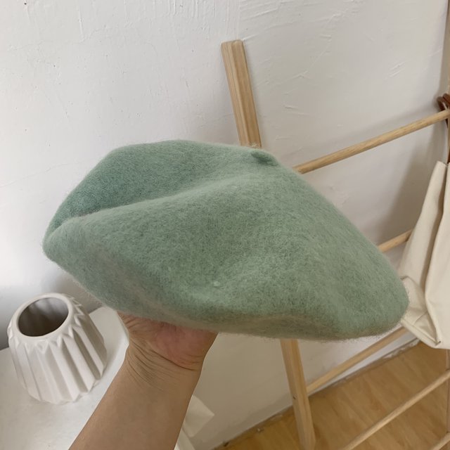 LinYooLi Breda Hat Female British Retro Autumn And Winter Day Is Wool Painter Hat Ladies Beilei Hat Versatile Korean Version