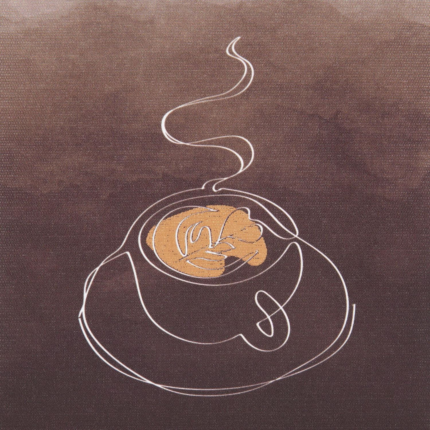 Coffee Mug Embellished Canvas