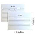 thumbnail image 2 of EGNMCR Recipe Card Food Ingredient Record Card Art Paper A Recipe, 2 of 2