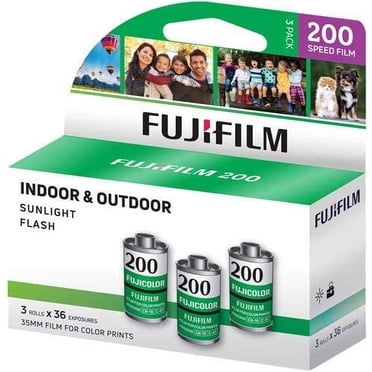 Fujifilm Fujicolor 200 Color Negative Film ISO 200, 35mm Size, 36 Exposure, CA-36 3 pack