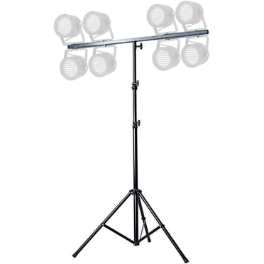 Duramex (TM) 8FT 2.5 Meter Tripod Stage Light Stand with 3.5FT (1.0M) T Bar for 8 Lights Black