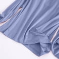 thumbnail image 4 of AherBiu Hauts Grande Taille pour Femmes Automne Manches Longues Haut de Pyjama Doux avec Soutien-Gorge Intégré Col Ras du Cou T-Shirts de Pyjama Confortables, 4 of 7
