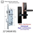 thumbnail image 2 of Electronic Lock Bluetooth Smart Door Lock Fingerprint Lock Password IC Card Key For Smart Home ,Integrated Smart Home, 2 of 5
