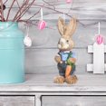 thumbnail image 3 of Artificial Straw Cute Bunny Standing Rabbit rabbit easter Home Garden Decoration C, 3 of 9