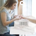 thumbnail image 4 of Gymax Folding Manicure Nail Table w/ Electric Dust Collector LED Lamp Carry Bag White, 4 of 10