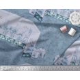 thumbnail image 2 of Soimoi Blue Polyester Crepe Fabric & Floral Artistic Print Fabric by Yard 42 Inch Wide, 2 of 3