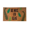thumbnail image 1 of 16x24 Inch Summer Coir Door Mats Spring Outdoor Mats for Front Door Spring Non Slip Outdoor Rug Eco Friendly Mats for Front Door Perfect for Indoor and Outdoor Use, BE NICE OR LEAF, 1 of 4