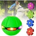 thumbnail image 1 of CHUANK 2023 New Pet Toy Flying Saucer Ball for Dogs  Flying Saucer Ball Dog Toy  Durable Magic Stomp Ball Pet Decompression Flying Saucer Ball with Lighting  Pet Flying Saucer Ball Toy, 1 of 8