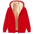 thumbnail image 3 of Chandails en Molleton à Capuche pour Femmes, Veste d'Hiver Douce avec Poches pour Sports Extérieurs Décontractés, 3 of 4
