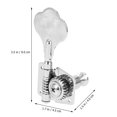 thumbnail image 2 of KAKOWELY Bass String Tuning Peg 1 Set Electric Blass String Tuning Peg Durable Bass String Button Tuner (Right)3.54"X1.77"X1.57", 2 of 5