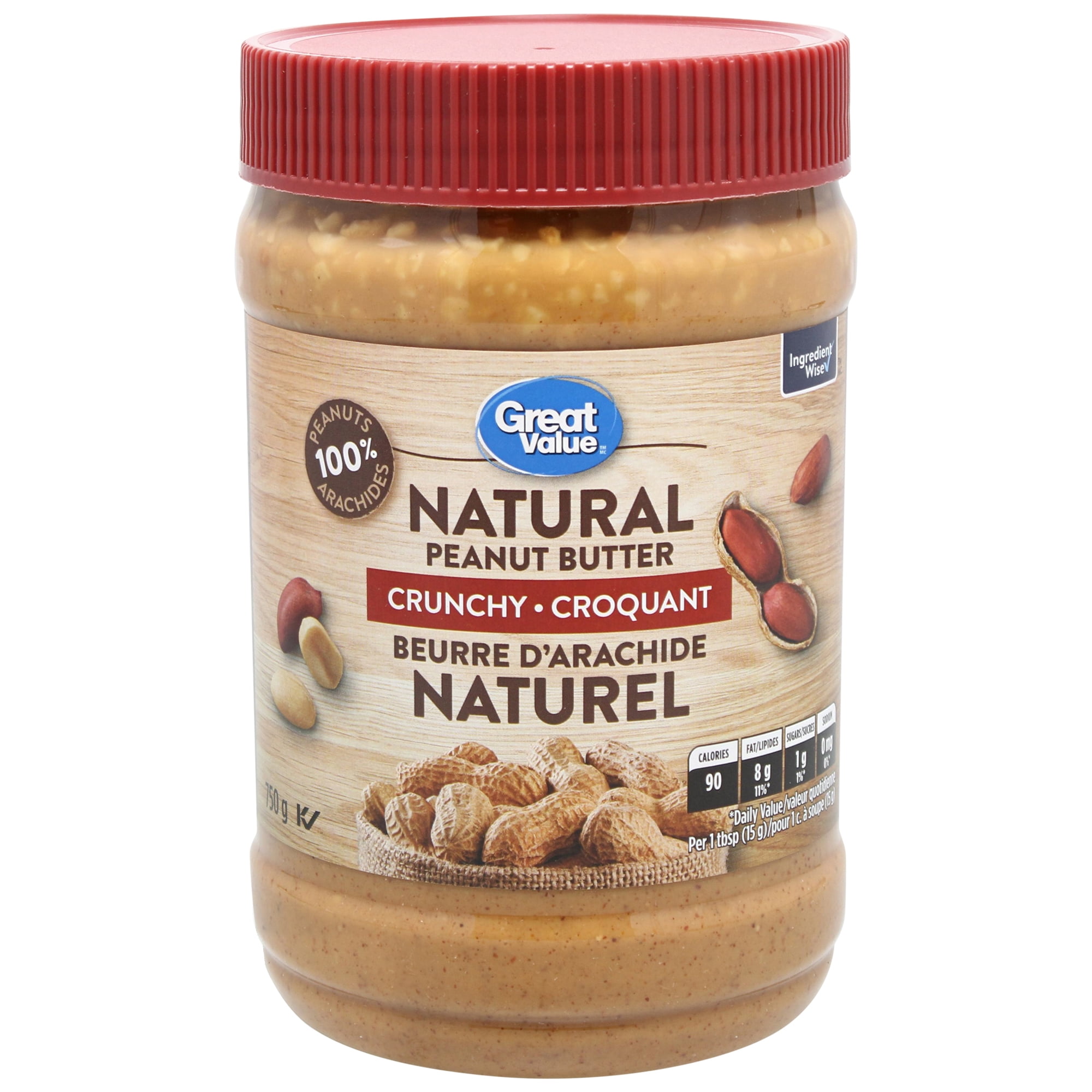 Great Value Crunchy Natural Peanut Butter