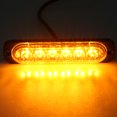 thumbnail image 3 of Grille Flashing Lightbar, Aluminum Alloy Base Plastic Shell Heat Dissipation Universal Strobe Warning Light Waterproof  For Cars Trucks Trailers, 3 of 8