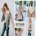 thumbnail image 2 of Womens Corduroy Shacket Jacket Long Sleeve Button Down Color Block Hooded Coat with Pockets, 2 of 7