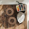 thumbnail image 2 of KAKOWELY water activated tape 3 Rolls of Water Activated Backing Tape Picture Framing Tape Canvas Framing Tape Picture Framing Tape Line Picture Frame Tape Frame Backing Tape, 2 of 5