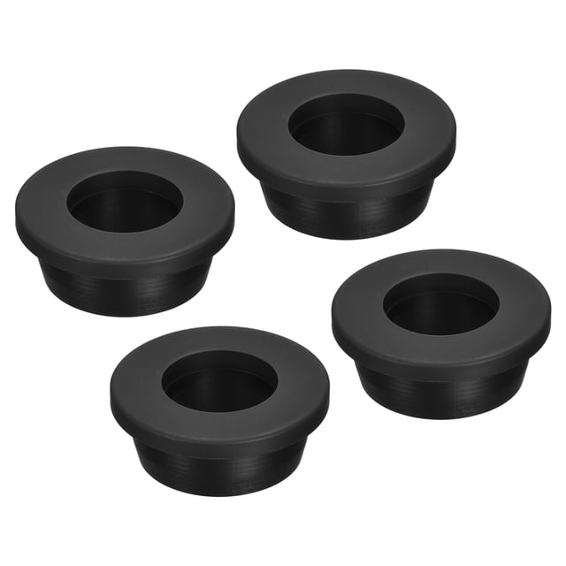 Unique Bargains Support à Oeillets en Caoutchouc Dia 1-9/64 Pieds (29mm) Rond Type T pour Protection de Fil, Lot de 4