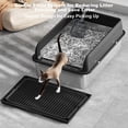 thumbnail image 4 of Jumbo Stainless Steel Cat Litter Box - 8" Deep, Non-Stick, Leakproof with Lid, Mat & Scoop for Large Cats, 4 of 6