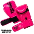 thumbnail image 2 of Tapout 10 oz Womens Boxing Gloves With Adjustable Hook And Loop Closure - Magenta/White, 2 of 2