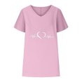 thumbnail image 4 of LSLJS T-shirts à Col en V pour Femmes Mode Confortable Blouses Féminines Hauts, Débardeurs pour Femmes, 4 of 6