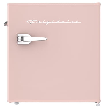 Mini-réfrigérateur rétro Frigidaire 1,6 pi³ avec ouvre-bouteille latéral, réfrigérateur compact avec compartiment congélateur, corail