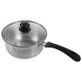 thumbnail image 2 of Miangastore Casserole à Lait en Acier Inoxydable Casserole de Cuisson Casserole à Soupe Casserole à une Poignée avec Couvercle, 2 of 9