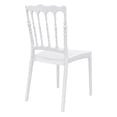thumbnail image 2 of Compamia Chaise de Salle à Manger de Patio Napoleon, Blanche, 2 of 10