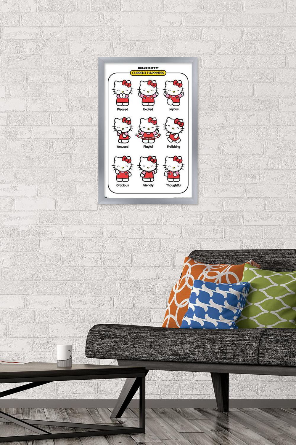 Hello Kitty - Current Happiness Wall Poster, 22.375" x 34"