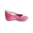 thumbnail image 3 of Woobling Ladies Wedges Solid Color Sandals Slip On Shoes Breathable Travel Pink 5, 3 of 3