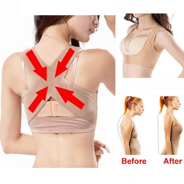 Shoulder Support Correction, Complexion Thin Comfortable Wearing Body Gather Breasts Belts Adjustable for Women for Home Outdoor