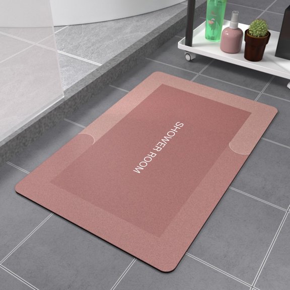 Suncoda Bathroom Rugs, Diatomaceous Bath Rug,Super Absorbent Quick Dry,Rubber Backing Non Slip ,Washable Bathroom Floor Mats, Shower Rug for in Front of Bathtub,Shower Room (16X24In)