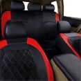 thumbnail image 4 of All Season PU Leather Universal Car Seat Cover Set Full Surrounded Cushion Protector, 4 of 5