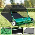 thumbnail image 1 of Eastvita 42-Inch Wide Tow-Behind Lawn Sweeper 12 Cu Ft Large Hopper/Tool-Free Adjustable Sweeping Height/Quick Assembly for Tractor/ATV/UTV, 1 of 7