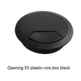 thumbnail image 3 of pitrice Desk Hole Cover Waterproof Anti-rust Adjustable Office Table Cable Grommet 53mm Black 1Set, 3 of 6