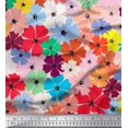 thumbnail image 1 of Soimoi Poly Georgette Fabric Artistic Flower Print Fabric by Yard 42 Inch Wide, 1 of 3