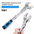 thumbnail image 1 of SDNall 5-in-1 Adjustable180 Degrees Bent Ratchet Torque Universal Wrench, 1 of 9