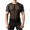 thumbnail image 1 of QIPOPIQ T-Shirt pour Homme en Résille Sans Manches sous-Vêtement Haut Ajouré Liquidation, 1 of 5