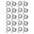 thumbnail image 1 of Unique Bargains 20 Pcs 15mm Spring Band Type Action Fuel Hose Pipe Low Pressure Air Clamp White, 1 of 3