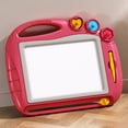 thumbnail image 4 of Red Red Magnetic Drawing Board For Kids Colorful Erasable Doodle Pad With Pen And Stamp, 4 of 6
