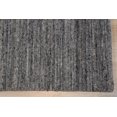 thumbnail image 2 of Tapis Rome Contemporain Transitionnel en Laine Gris Foncé Fait à la Main, 2 of 4