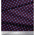 thumbnail image 3 of Soimoi Purple Heavy Satin Fabric Blue Star Fabric Prints By Yard 54 Inch Wide, 3 of 3
