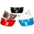 thumbnail image 4 of Universal 3 Snap-Button Visor Flip Up Wind Shield for Open Face Motorcycle Helmet, 4 of 8
