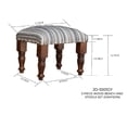 thumbnail image 3 of Banc En Bois 3 Pièces Et Tabourets Set (Grayson), 3 of 3