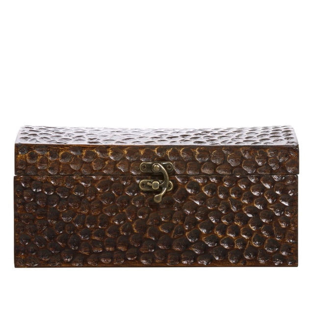 Boîte en bois à motif nid d'abeille HOMETRENDS®