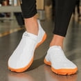 thumbnail image 2 of Womens Mens Barefoot Wide Toe Slip on Walking Shoes Fall Knit Non Slip Minimalist Zero Drop Golf Sneakers, 2 of 7